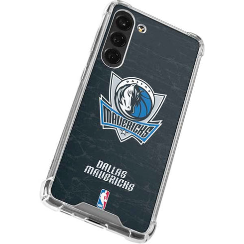 NBA Dallas Mavericks Black Primary Logo Galaxy S24 FE Clear Case